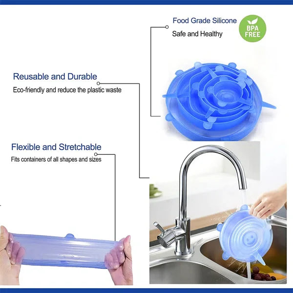 12Pcs Silicone Food covers