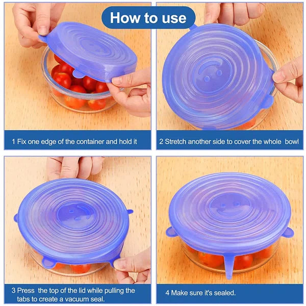 12Pcs Silicone Food covers