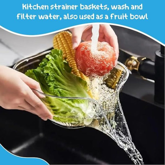 Multi-functional Drain Basket Bowl With Strainer Container