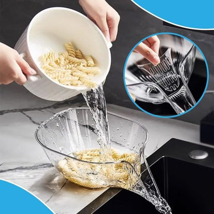 Multi-functional Drain Basket Bowl With Strainer Container