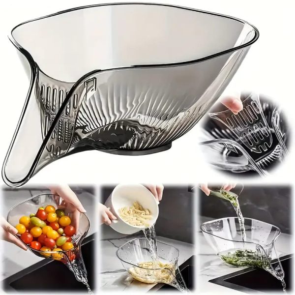 Multi-functional Drain Basket Bowl With Strainer Container