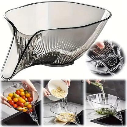 Multi-functional Drain Basket Bowl With Strainer Container
